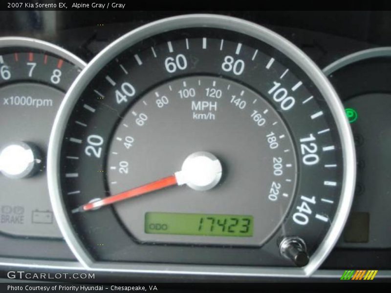 Alpine Gray / Gray 2007 Kia Sorento EX