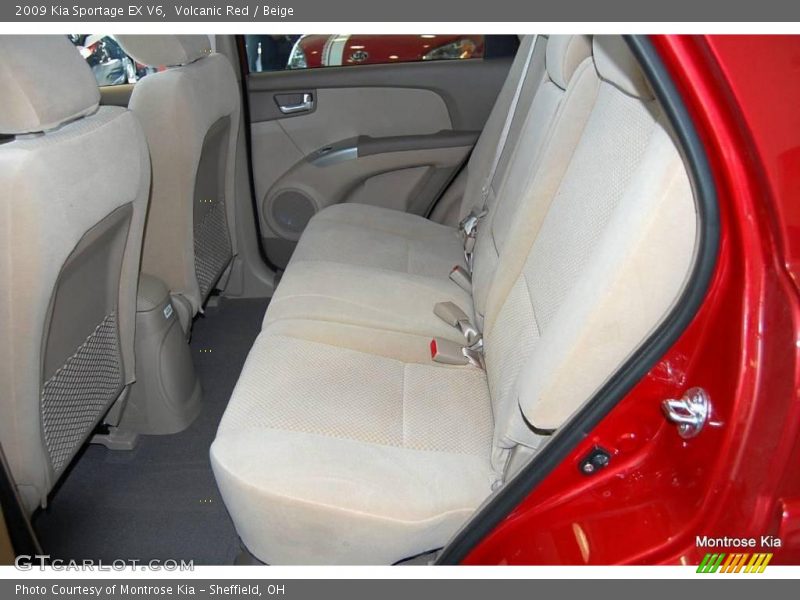 Volcanic Red / Beige 2009 Kia Sportage EX V6