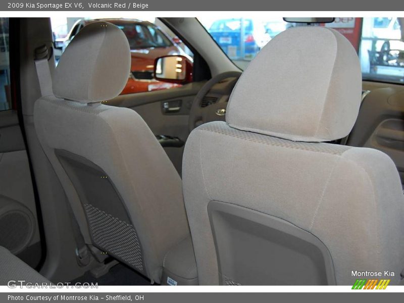 Volcanic Red / Beige 2009 Kia Sportage EX V6