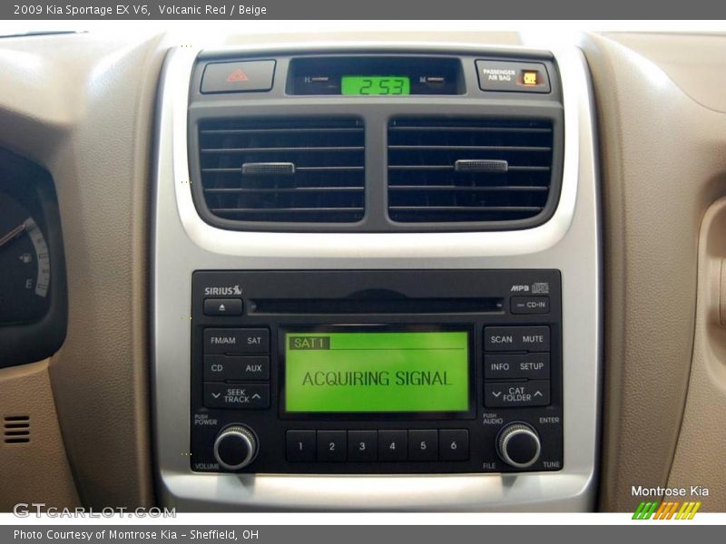 Volcanic Red / Beige 2009 Kia Sportage EX V6