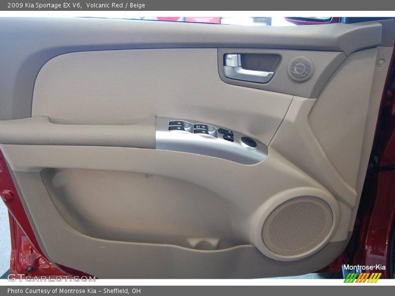 Volcanic Red / Beige 2009 Kia Sportage EX V6