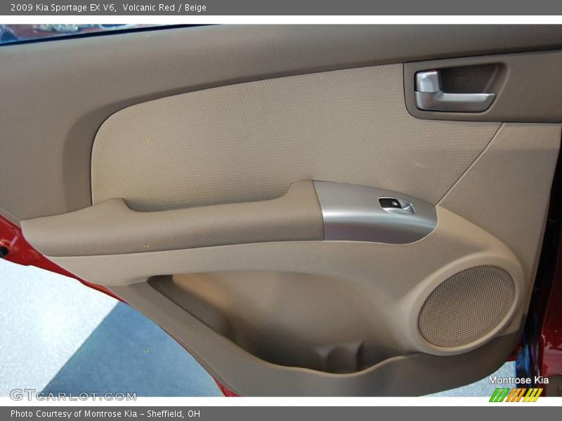 Volcanic Red / Beige 2009 Kia Sportage EX V6