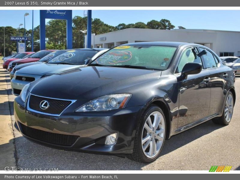 Smoky Granite Mica / Black 2007 Lexus IS 350