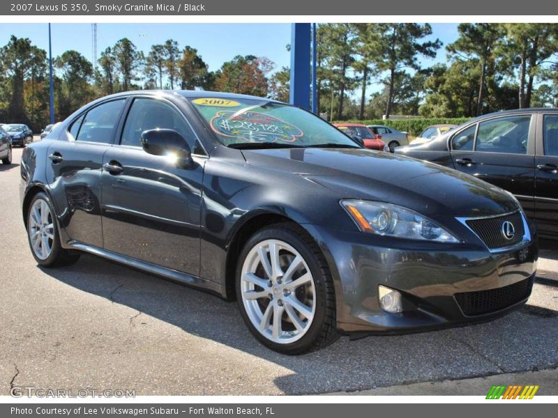 Smoky Granite Mica / Black 2007 Lexus IS 350