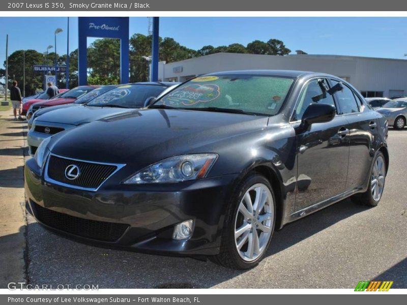 Smoky Granite Mica / Black 2007 Lexus IS 350