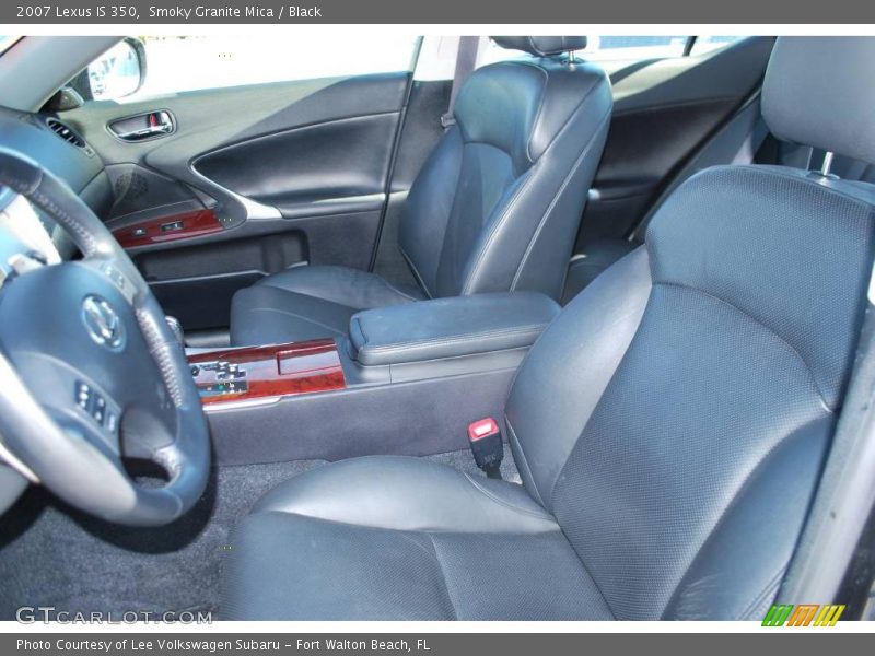 Smoky Granite Mica / Black 2007 Lexus IS 350