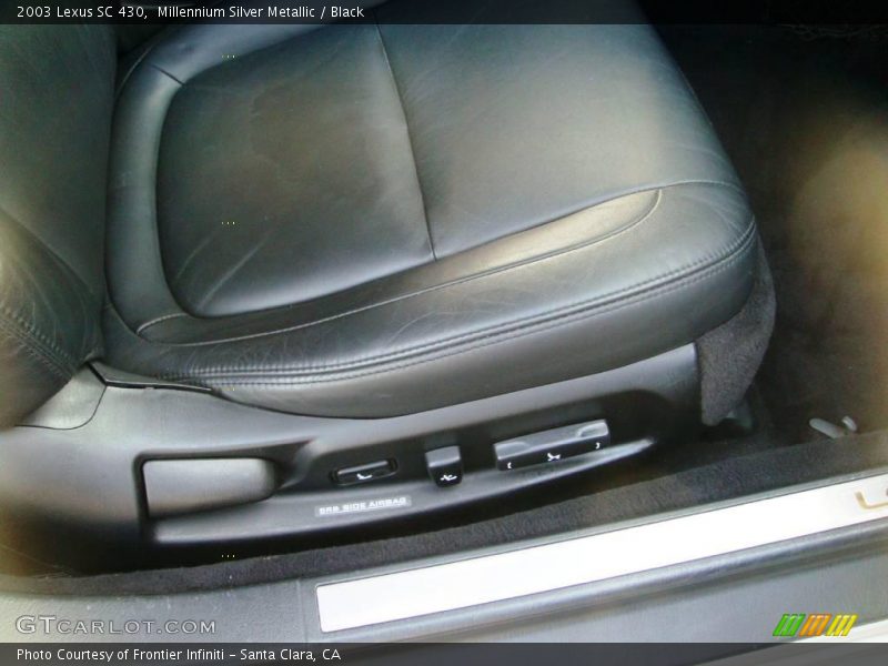 Millennium Silver Metallic / Black 2003 Lexus SC 430