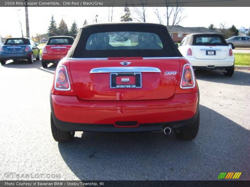 Chili Red / Black/Grey 2009 Mini Cooper Convertible