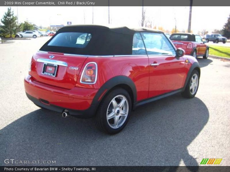 Chili Red / Black/Grey 2009 Mini Cooper Convertible