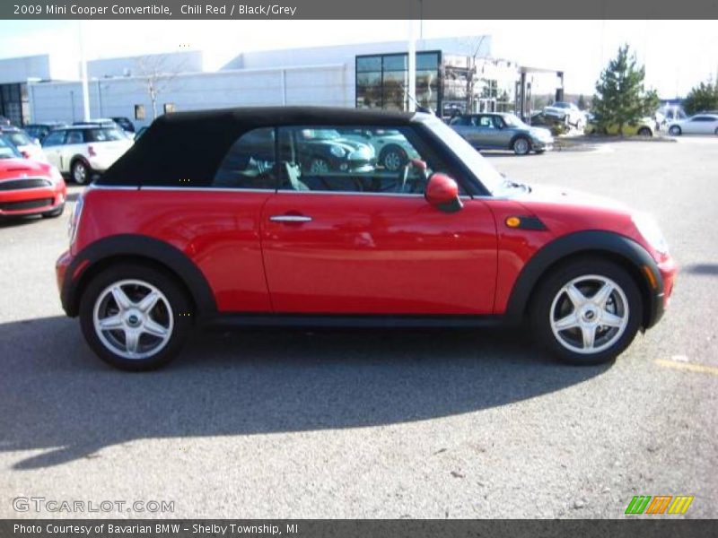 Chili Red / Black/Grey 2009 Mini Cooper Convertible