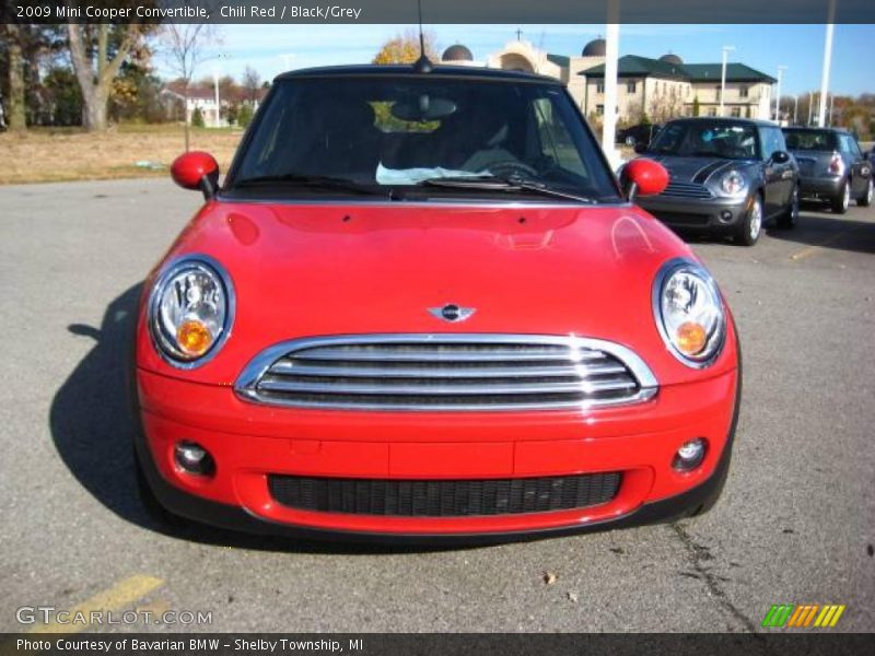 Chili Red / Black/Grey 2009 Mini Cooper Convertible