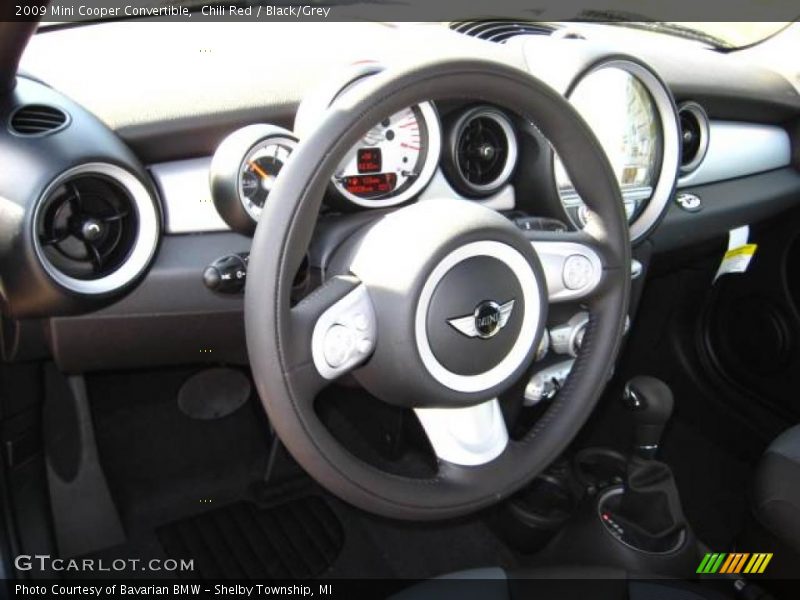 Chili Red / Black/Grey 2009 Mini Cooper Convertible