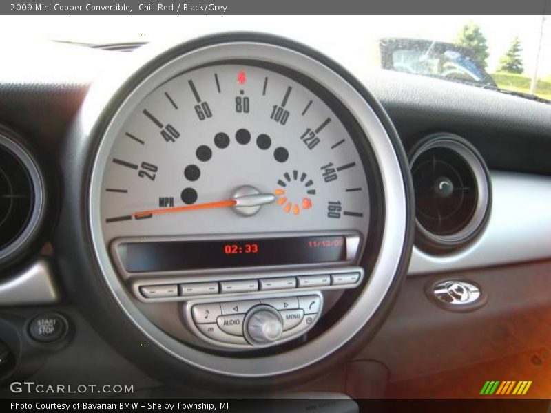 Chili Red / Black/Grey 2009 Mini Cooper Convertible