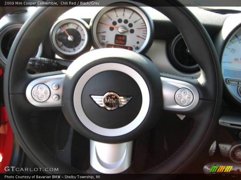 Chili Red / Black/Grey 2009 Mini Cooper Convertible