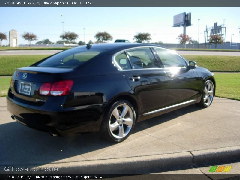 Black Sapphire Pearl / Black 2008 Lexus GS 350