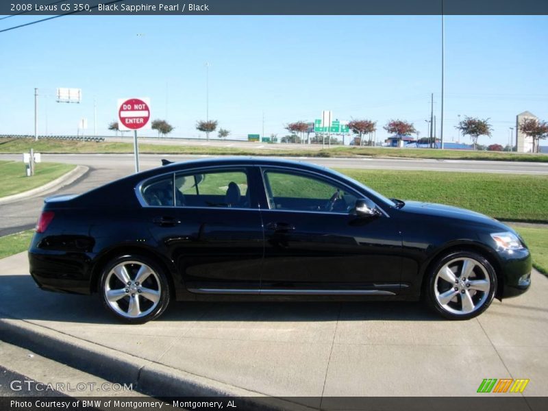 Black Sapphire Pearl / Black 2008 Lexus GS 350