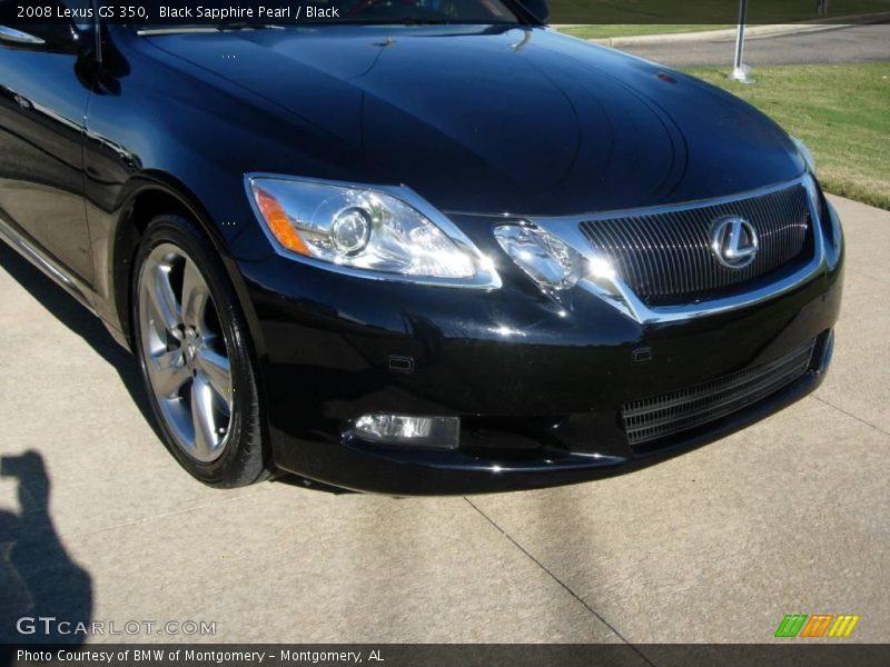 Black Sapphire Pearl / Black 2008 Lexus GS 350