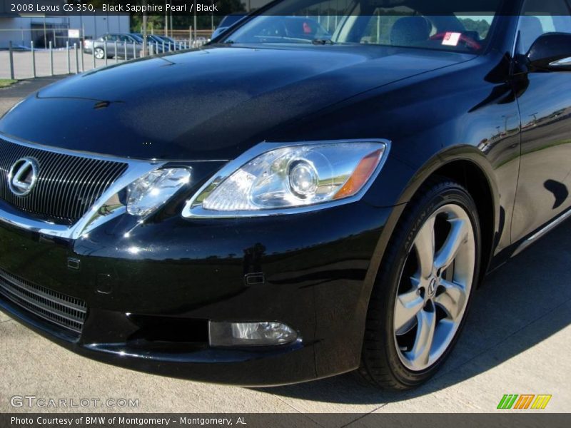 Black Sapphire Pearl / Black 2008 Lexus GS 350