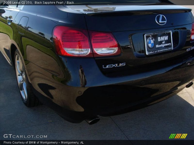 Black Sapphire Pearl / Black 2008 Lexus GS 350