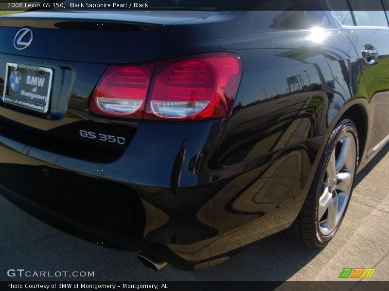 Black Sapphire Pearl / Black 2008 Lexus GS 350
