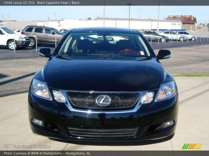 Black Sapphire Pearl / Black 2008 Lexus GS 350