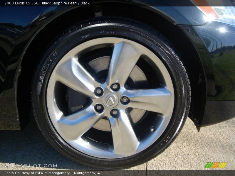 Black Sapphire Pearl / Black 2008 Lexus GS 350