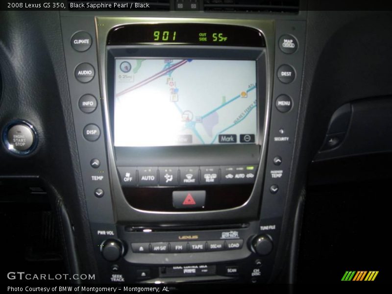 Black Sapphire Pearl / Black 2008 Lexus GS 350