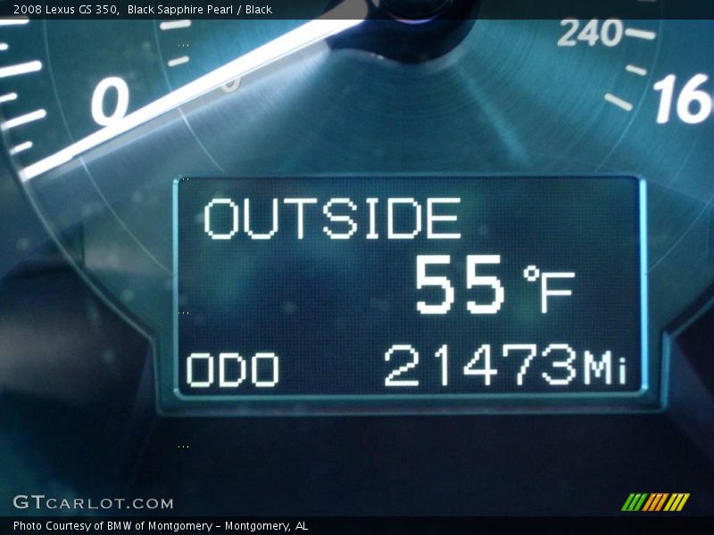 Black Sapphire Pearl / Black 2008 Lexus GS 350