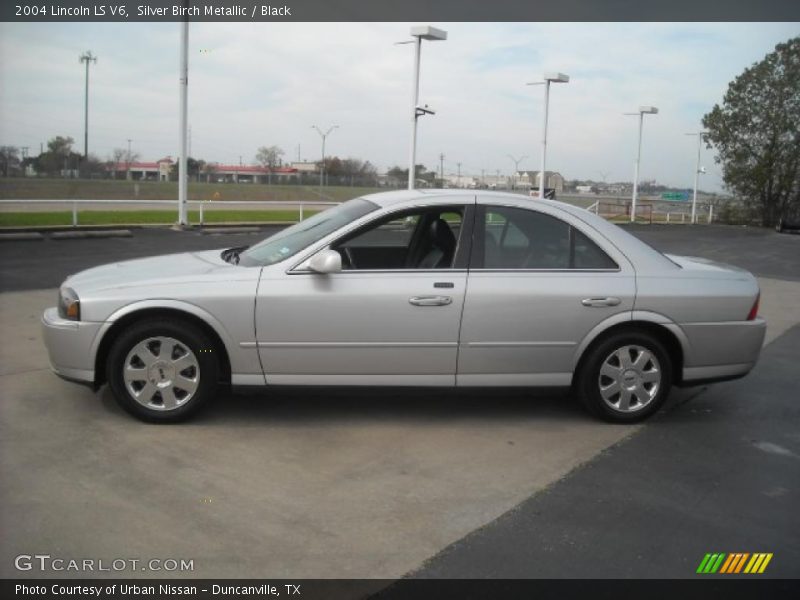 Silver Birch Metallic / Black 2004 Lincoln LS V6