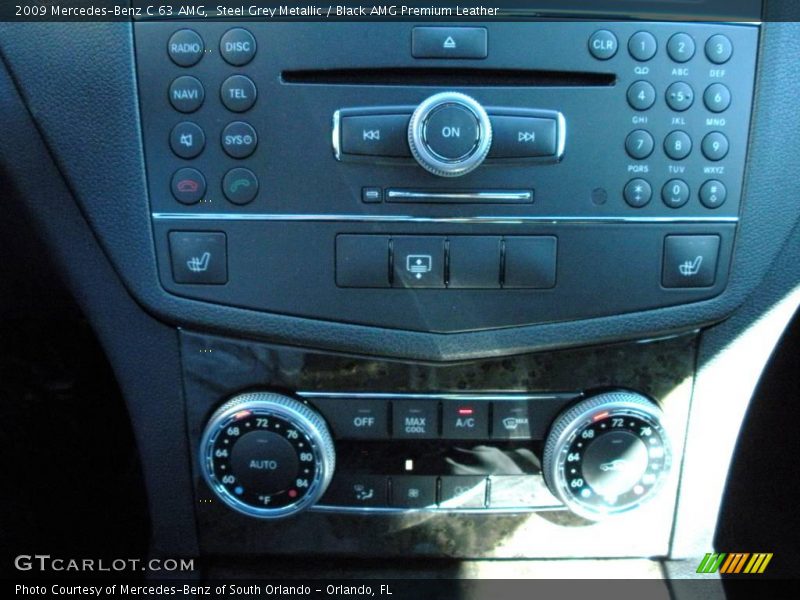 Steel Grey Metallic / Black AMG Premium Leather 2009 Mercedes-Benz C 63 AMG