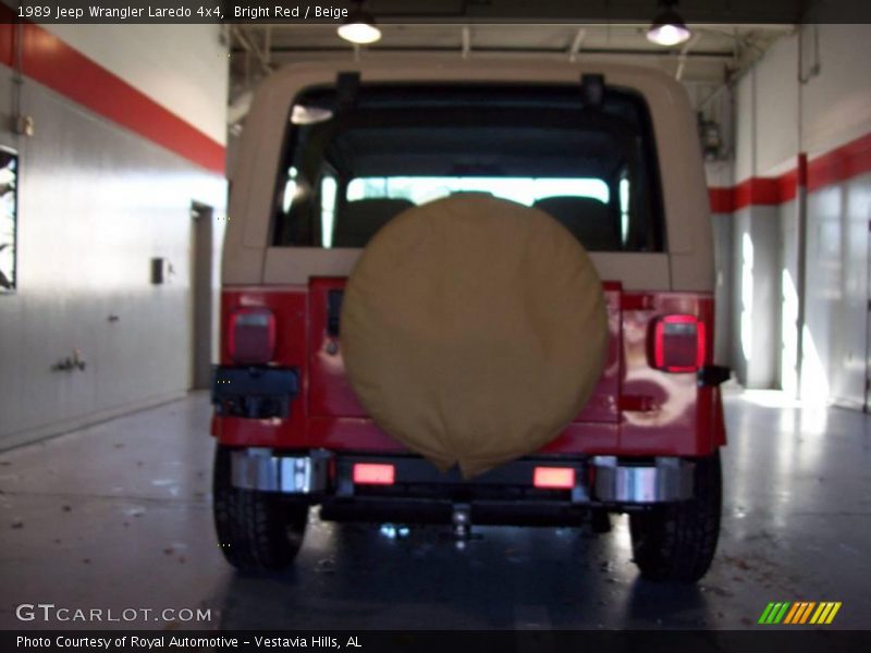Bright Red / Beige 1989 Jeep Wrangler Laredo 4x4