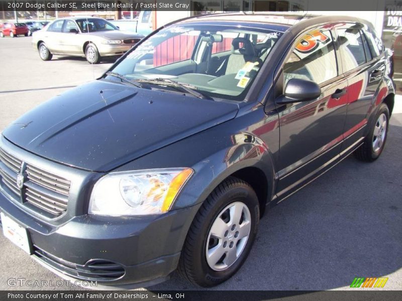 Steel Blue Metallic / Pastel Slate Gray 2007 Dodge Caliber SE