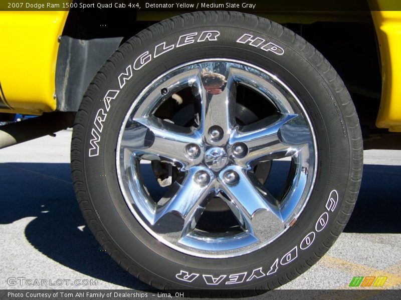 Detonator Yellow / Medium Slate Gray 2007 Dodge Ram 1500 Sport Quad Cab 4x4