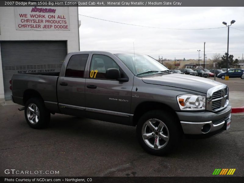 Mineral Gray Metallic / Medium Slate Gray 2007 Dodge Ram 1500 Big Horn Edition Quad Cab 4x4