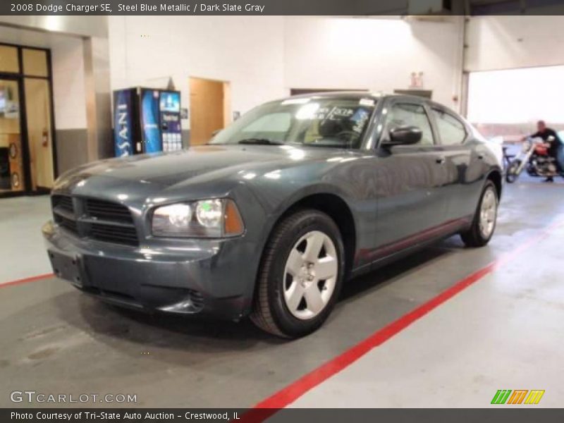 Steel Blue Metallic / Dark Slate Gray 2008 Dodge Charger SE