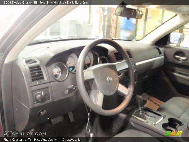 Steel Blue Metallic / Dark Slate Gray 2008 Dodge Charger SE