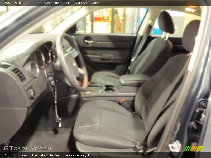 Steel Blue Metallic / Dark Slate Gray 2008 Dodge Charger SE