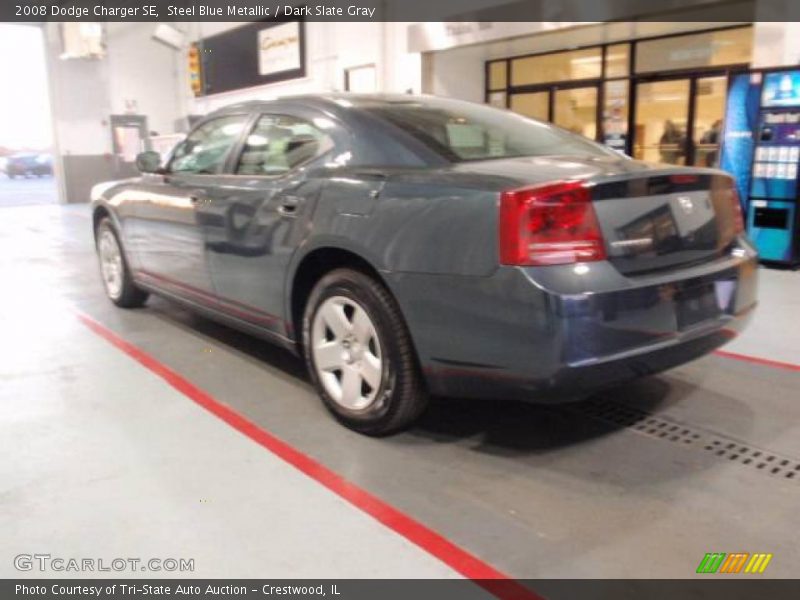 Steel Blue Metallic / Dark Slate Gray 2008 Dodge Charger SE