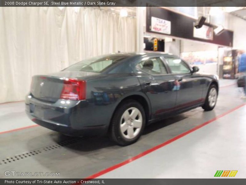 Steel Blue Metallic / Dark Slate Gray 2008 Dodge Charger SE