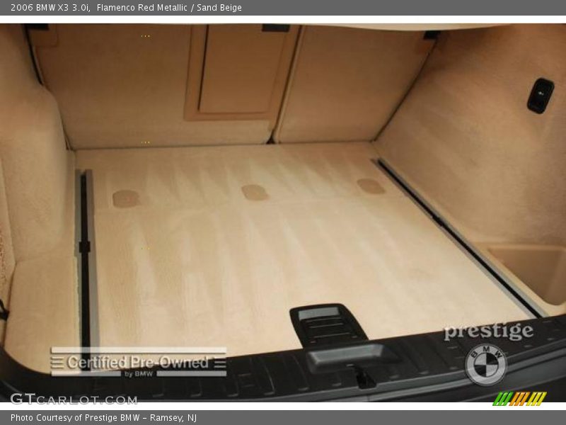 Flamenco Red Metallic / Sand Beige 2006 BMW X3 3.0i