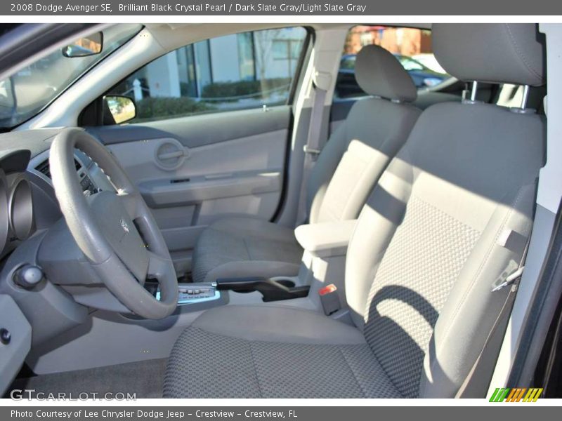 Brilliant Black Crystal Pearl / Dark Slate Gray/Light Slate Gray 2008 Dodge Avenger SE