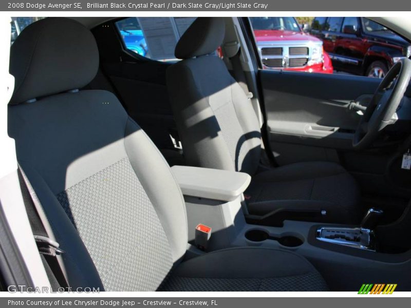 Brilliant Black Crystal Pearl / Dark Slate Gray/Light Slate Gray 2008 Dodge Avenger SE