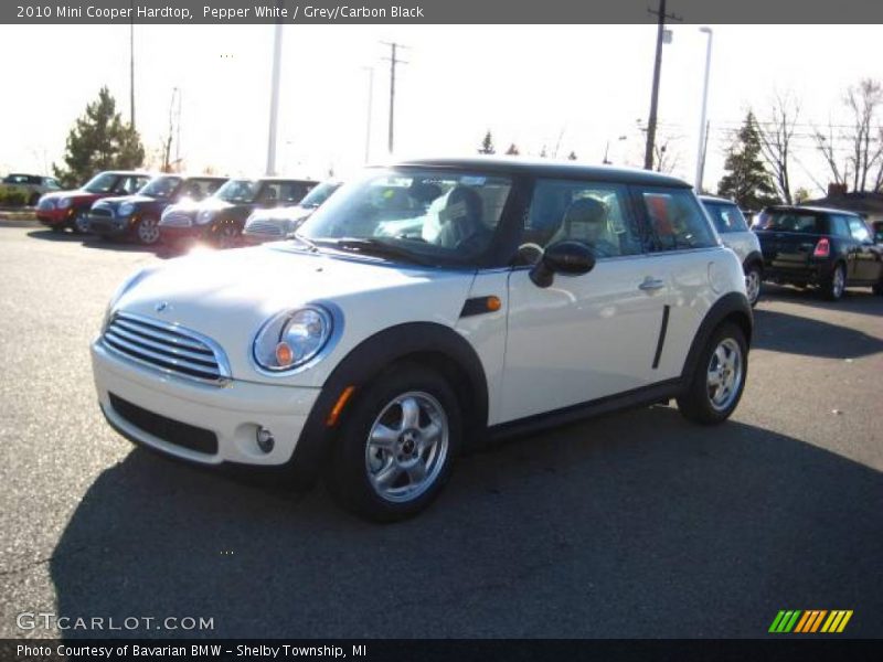 Pepper White / Grey/Carbon Black 2010 Mini Cooper Hardtop