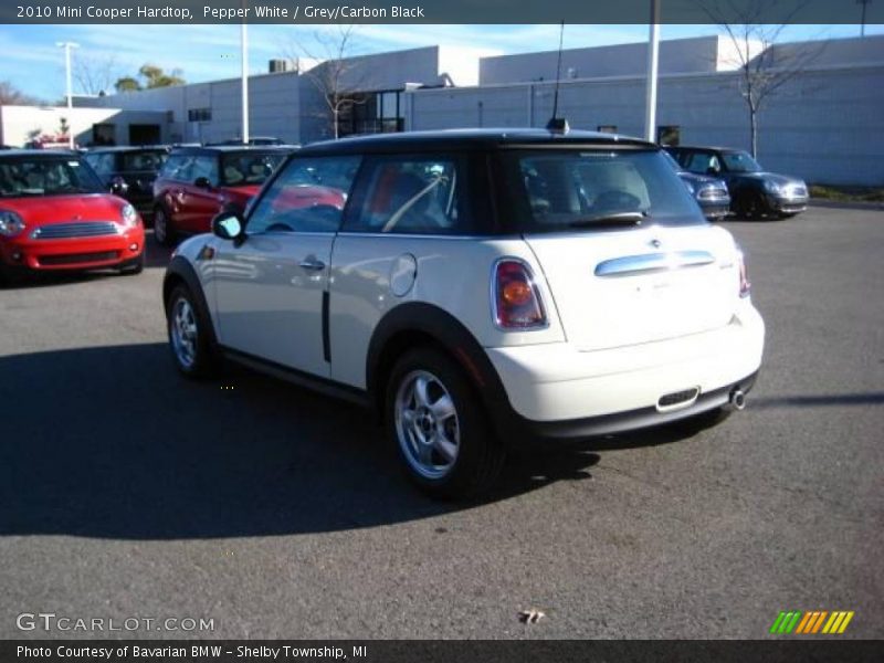 Pepper White / Grey/Carbon Black 2010 Mini Cooper Hardtop