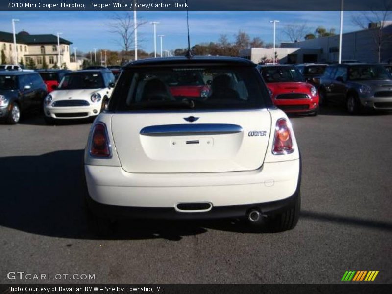 Pepper White / Grey/Carbon Black 2010 Mini Cooper Hardtop