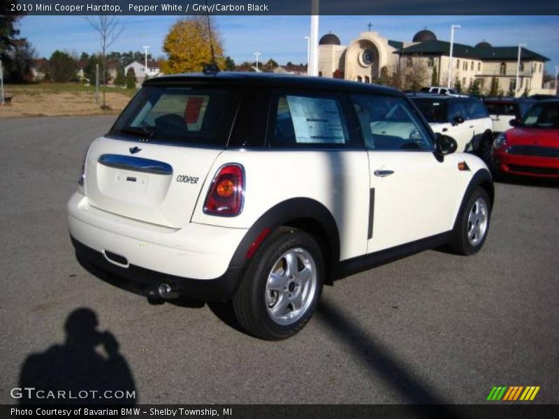 Pepper White / Grey/Carbon Black 2010 Mini Cooper Hardtop