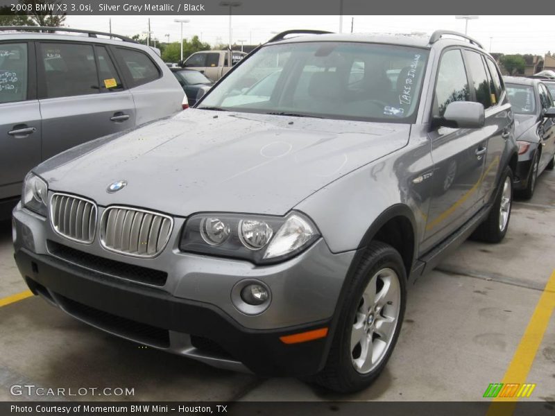Silver Grey Metallic / Black 2008 BMW X3 3.0si