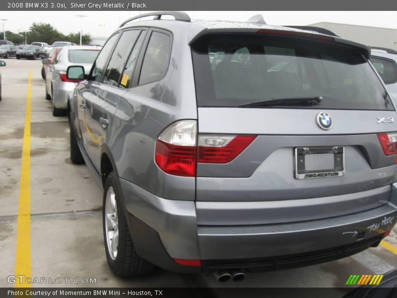 Silver Grey Metallic / Black 2008 BMW X3 3.0si