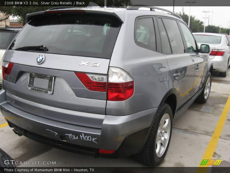 Silver Grey Metallic / Black 2008 BMW X3 3.0si