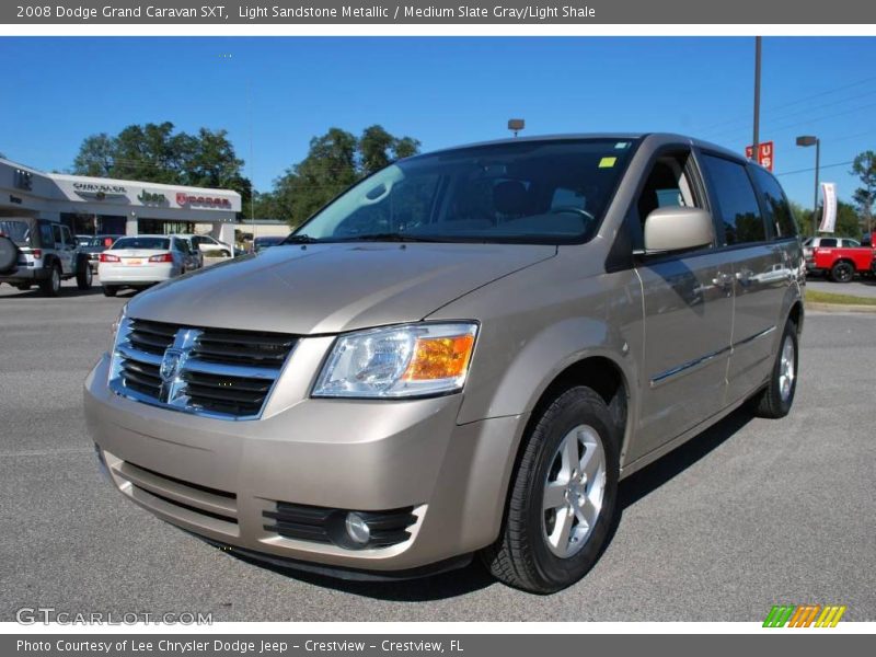 Light Sandstone Metallic / Medium Slate Gray/Light Shale 2008 Dodge Grand Caravan SXT